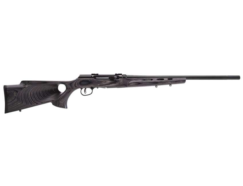 Rifles Long Guns Savage A17 Target Thumbhole 17WSM A17 TARGET 17WSM BL/LAM THBHLE • 47800 | GRAY LAM THUMBHOLE STK