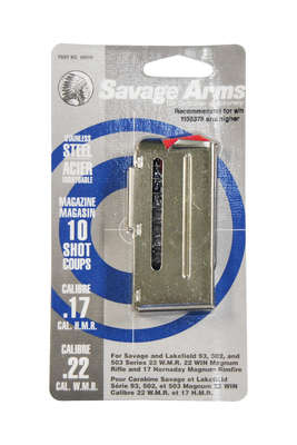 Magazines Savage 22WMR MAG SAV 93 SER 22WMR/17HMR 10RD STS • Model: 