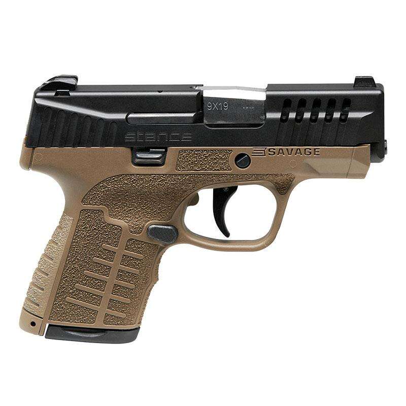 Handguns Savage 3.20" 9mm SAV 67007 STANCE MC9 FDE NS   9MM 3.2 7/8