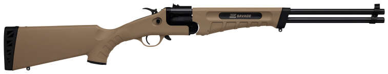 Rifles Long Guns Savage 1+1 410Bore SAV 23003 42    TAKEDOWN 22WMR/410 FDE • Model: 1+1