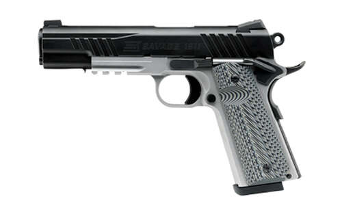 Handguns Savage 1911 45ACP SAV 1911 45ACP 5" 8RD BLK/STS W/RAIL • Model: 1911