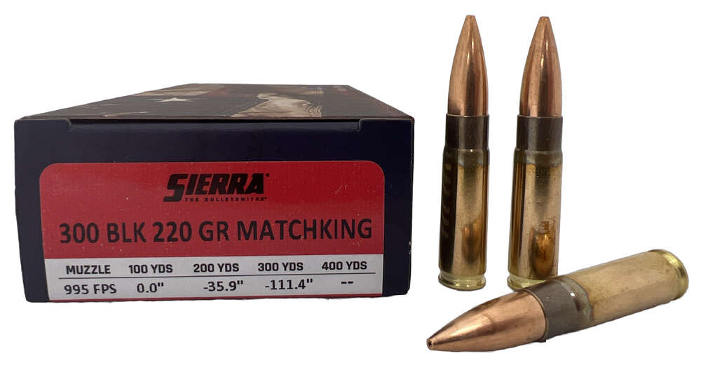 Ammunition Sierra ZPAP M85 300Blackout SIE AMMO 300BLK 220GR FOLDS OF HONOR 20/10 • Model: ZPAP M85