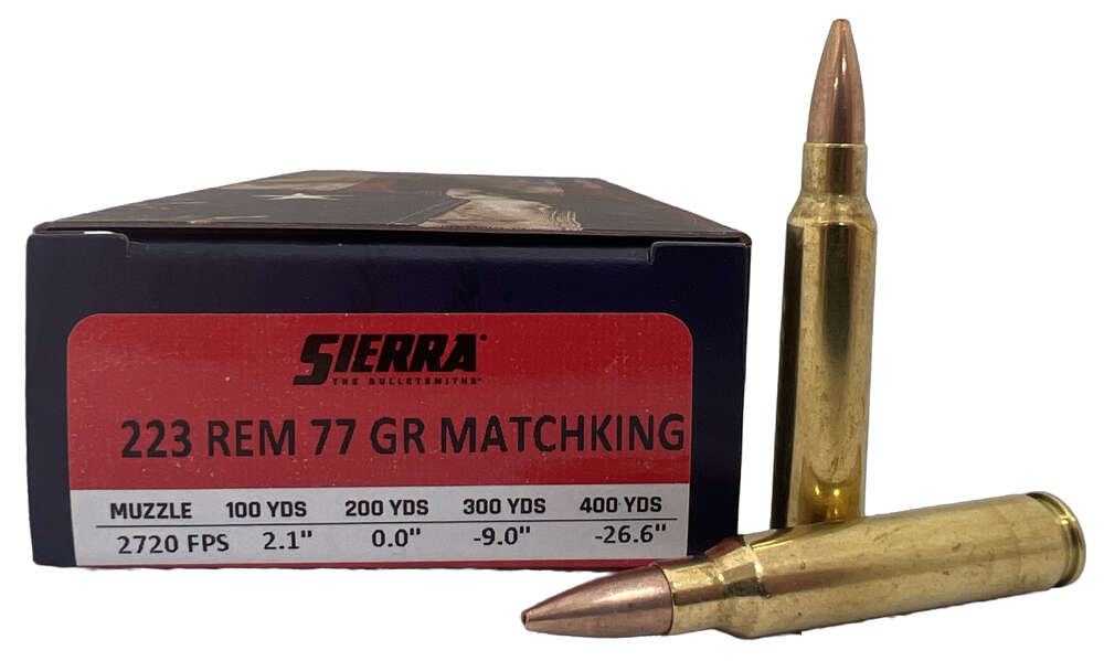 Ammunition Sierra ZPAP M85 223Rem SIE AMMO 223REM 77GR HP BT FOLDS OF HONOR 20/10 • Model: ZPAP M85