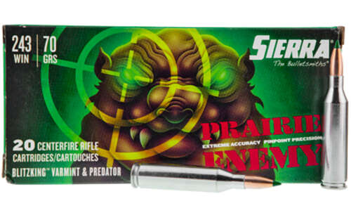 Ammunition Sierra Prairie Enemy 243Win SIERRA PRAIR 243WIN 70GR BLTZ 20/200