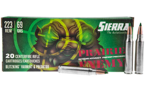 Ammunition Sierra Prairie Enemy 223Rem SIERRA PRAIR 223REM 69GR BLTZ 20/200