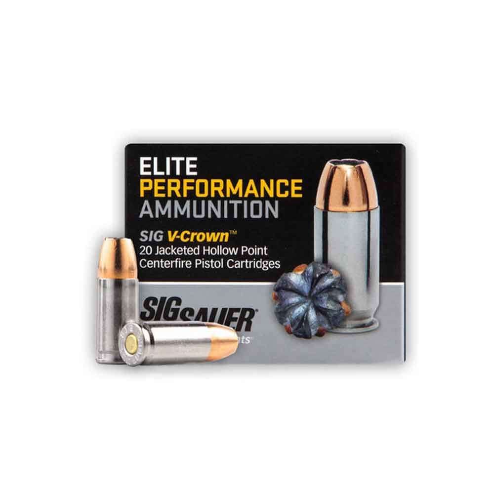 Ammunition SigArms 4.50" 38Special AMMO V-CROWN 38 SPEC JHP 125GR 20/BX • Model: 4.50"