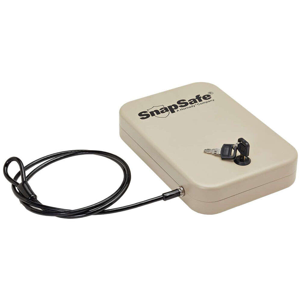 Safes Security SnapSafe 4.50" SNAPSAFE LOCK BOX WITH KEY LOCK LG FDE