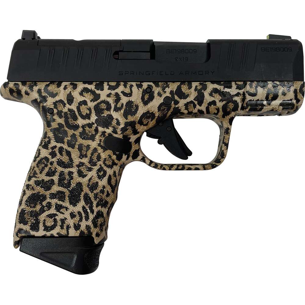 Handguns Springfield Ready Series 9mm HELLCAT 3" MICRO COMPACT OSP 9MM 2 MAGS OPTICS READY-Leopard Print • Model: Ready Series