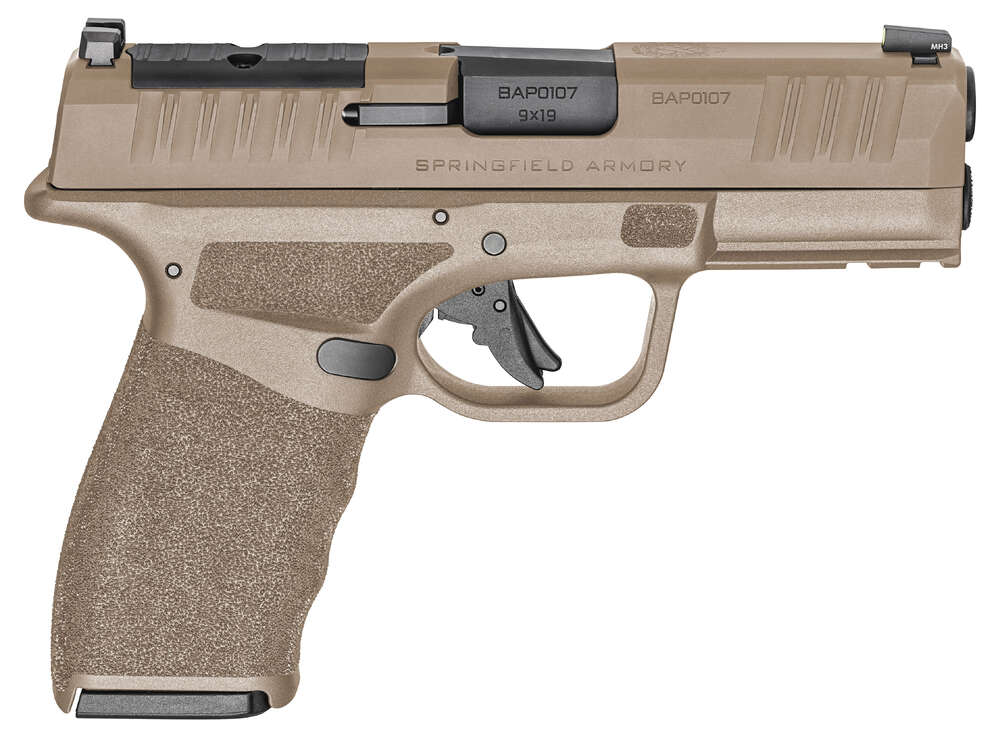Handguns Springfield Ready Series 9mm Springfield Hellcat Pro OSP Desert FDE 9mm Handgun; 15-Round