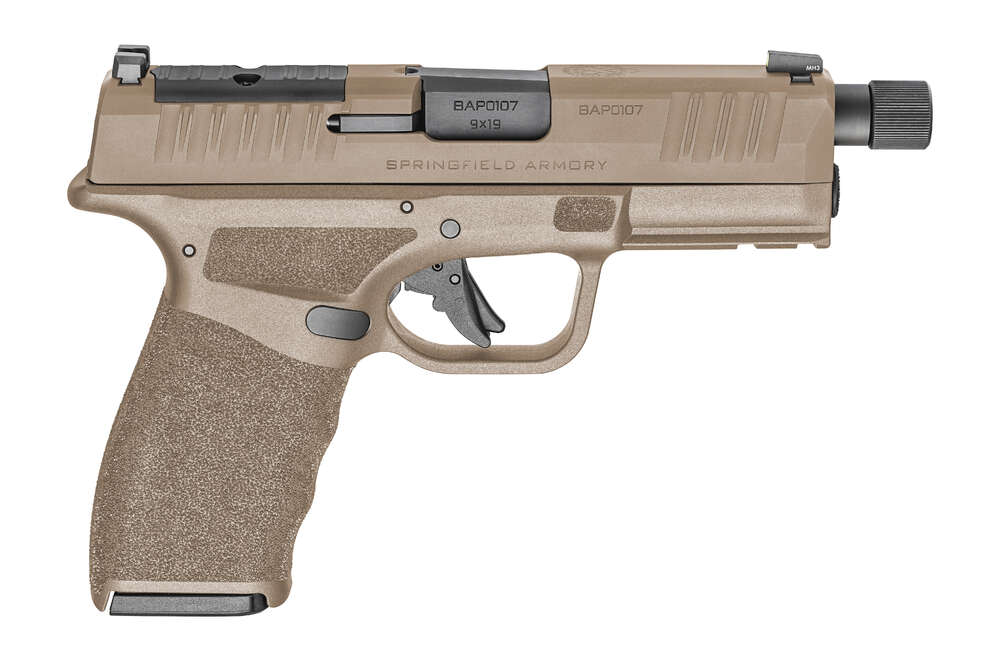 Handguns Springfield Ready Series 9mm Hellcat Pro OSP Threaded 9mm Handgun - Desert FDE Low Capacity