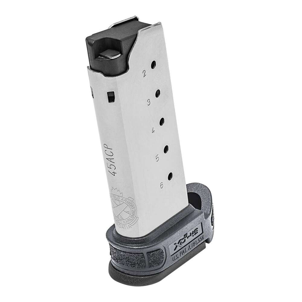 Magazines Springfield Ready Series 45ACP .45 ACP 6-ROUND XD-S MOD.2 MAGAZINE W/GRAY SLEEVE