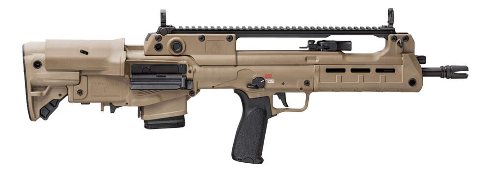 Rifles Long Guns Springfield Hellion 223Rem|5.56NATO HELLION 5.56 FDE 16" 10+1 • LOW PROFILE FLIP UP SIGHTS • Model: Hellion