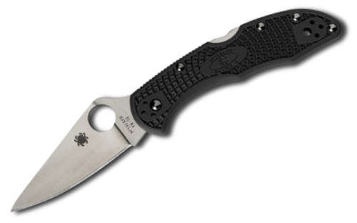 Knives Spyderco Delica4 SPYDERCO DELICA4 BLK FFG PLAINEDGE