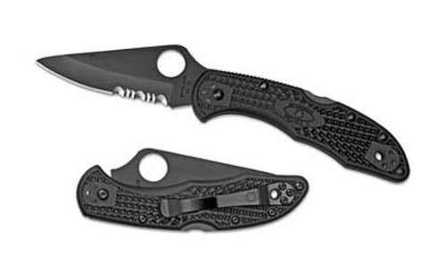 Knives Spyderco Delica4 SPYDERCO DELICA4 COMBO BLADE BLK • Model: Delica4