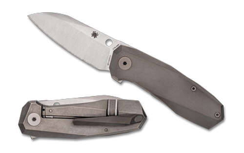 Knives Spyderco TECNHO 3 SPYDERCO TECHNO 3 TITANIUM GRY