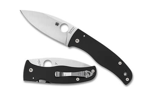 Knives Spyderco Bodacious SPYDERCO BODACIOUS BLK/SLV S30V SRTD • Model: Bodacious