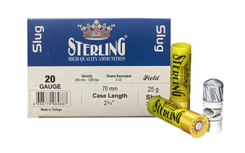 Ammunition Sterling Big Game Series 20Gauge STERLING BIG GAME 20GA SLUG 10/200 • Model: Big Game Series