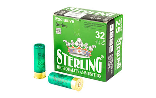 Ammunition Sterling Exclusive Series 12Gauge STERLING EXCLSV 12GA 2.75" #4 25/250 • Model: Exclusive Series