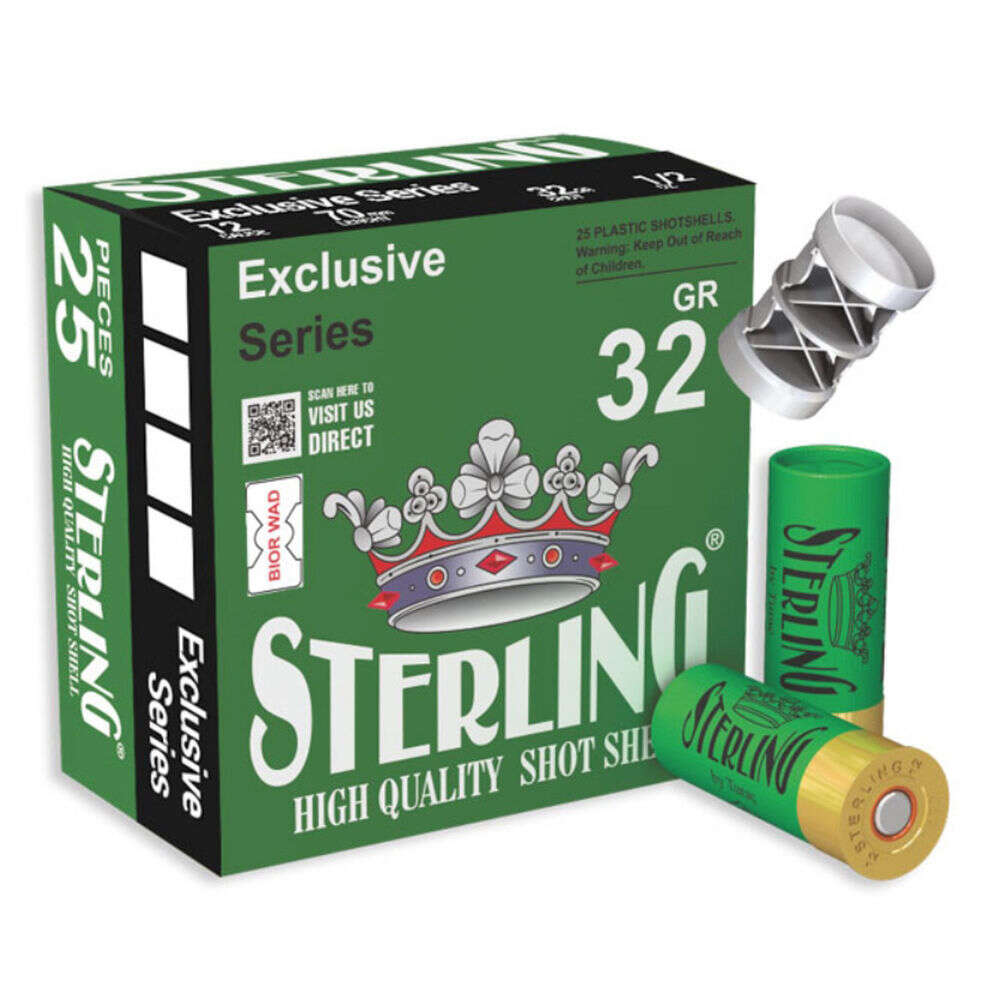 Ammunition Sterling Exclusive Series 12Gauge STERLING EXCLSV 12GA 2.75" #5 25/250 • Model: Exclusive Series