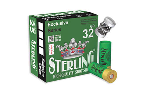 Ammunition Sterling Exclusive Series 12Gauge STERLING EXCLSV 12GA 2.75" #6 25/250 • Model: Exclusive Series