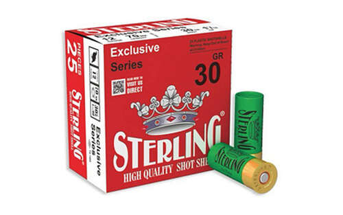 Ammunition Sterling Exclusive Series 12Gauge STERLING EXCLSV 12GA 2.75" #8 25/250 • Model: Exclusive Series