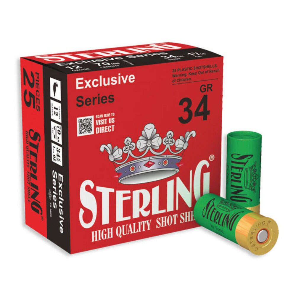 Ammunition Sterling Exclusive Series 12Gauge STERLING EXCLSV 12GA 2.75" #6 25/250