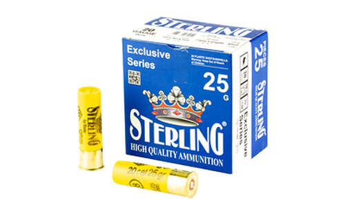 Ammunition Sterling Exclusive Series 20Gauge2.75" STERLING EXCLSV 20GA 2.75" #8 25/250