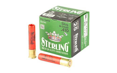 Ammunition Sterling Big Game Series 410Bore STERLING BIG GAME 410 SLUG 25/500 • Model: Big Game Series