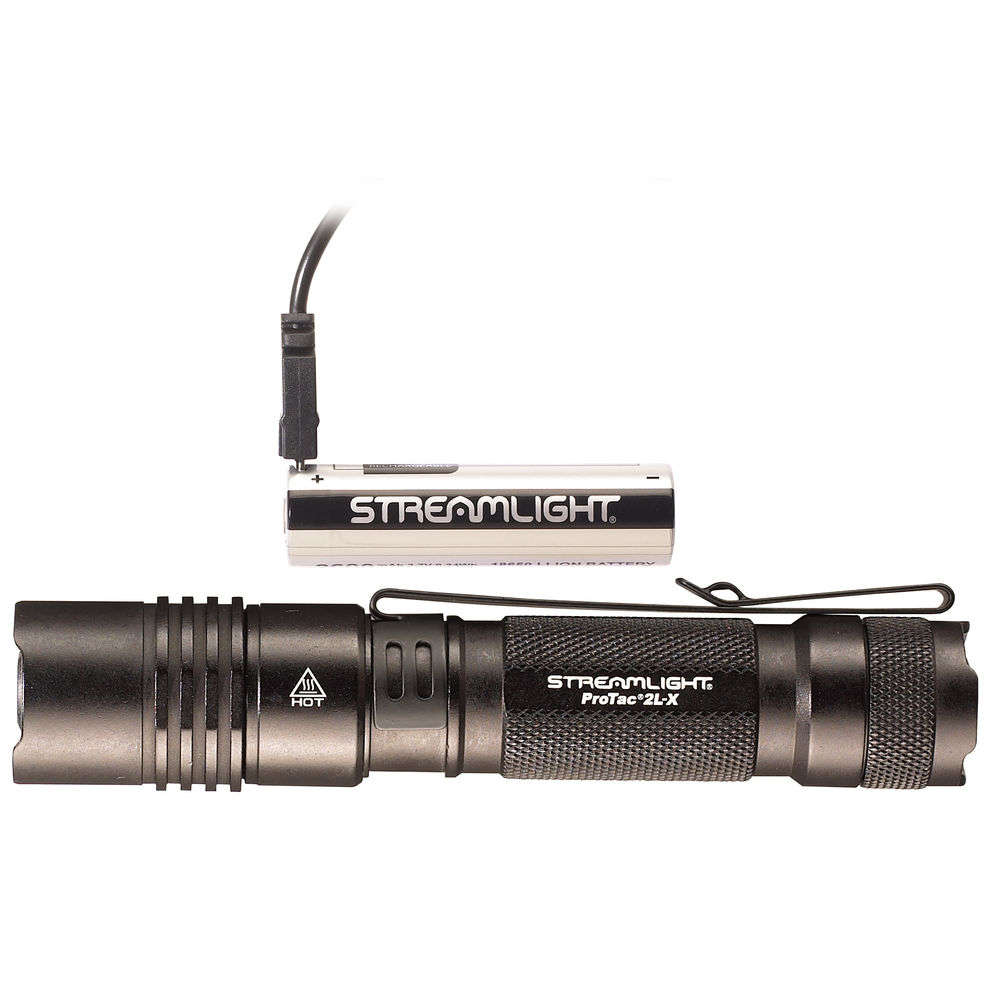 Flashlights&Batteries Streamlight 4.50" PROTAC 2L-X USB USB BATT/CORD/HLS CLM