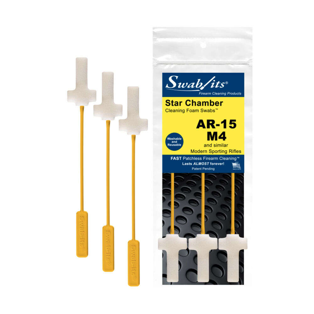 Cleaning Equipment Swab Its 4.50" STAR CHAMBER AR15 M4 3 PIECES • Model: 4.50"