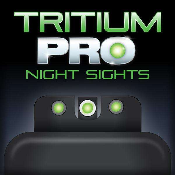 Sights Lasers TRUGLO Tritium Pro TRUGLO TRIT PRO FOR GLK42/43 WHT SET