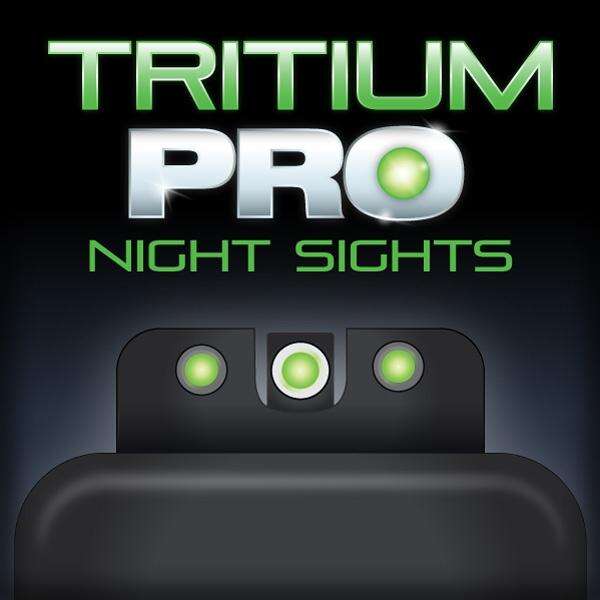 Sights Lasers TRUGLO Tritium Pro TRUGLO TRIT PRO FOR GLK LOW WHT SET