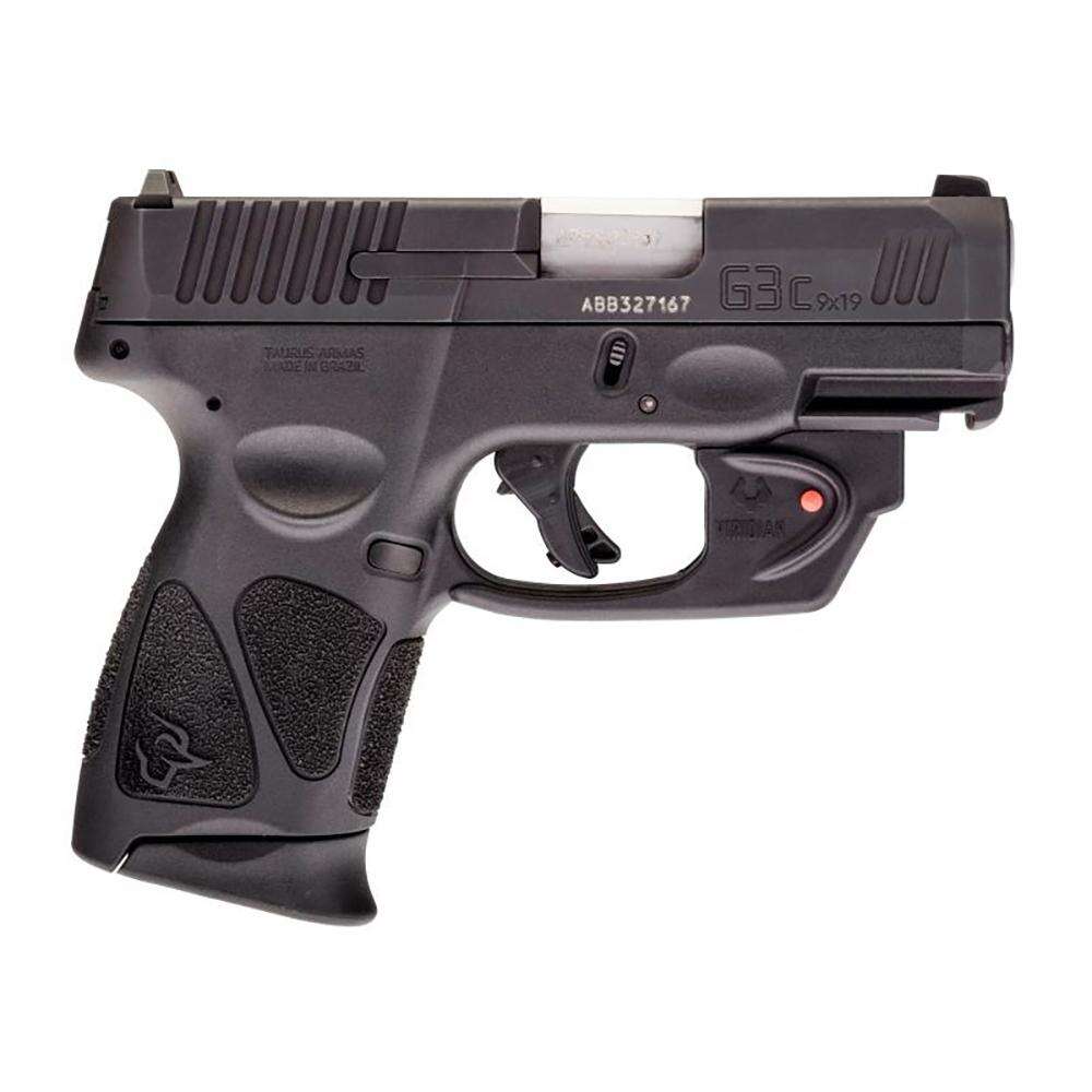 Handguns Taurus Ready Series 9mm G3C 9MM BK/BK 3.26  3x12 Viridian Laser • Model: Ready Series