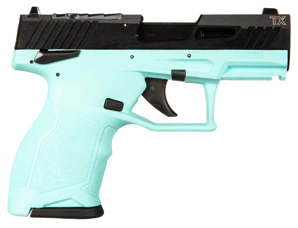 Handguns Taurus Ready Series 22LR Taurus TX22 COMPACT 22 LR 3.6 CYAN/BK 2x10 RDS