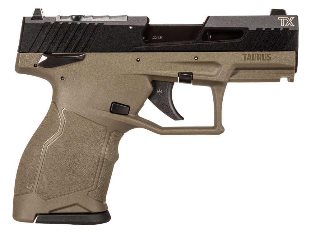 Handguns Taurus Ready Series 22LR Taurus TX22 COMPACT 22 LR 3.6 OD GREEN/BK 2x10 RDS