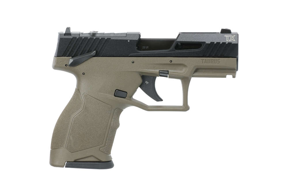 Handguns Taurus TX22 Compact 22LR TX22C 22LR BK/OD 3.5" VIRIDIAN • 1-TX22131OVL • Model: TX22 Compact