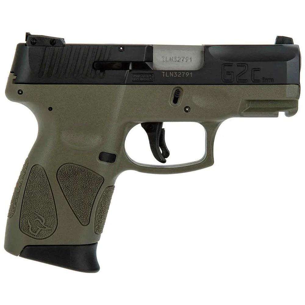 Handguns Taurus 3.26" 9mm TAU 1-G2C93B-12T     G2CB  9MM    3.26 2X12 CER/GN