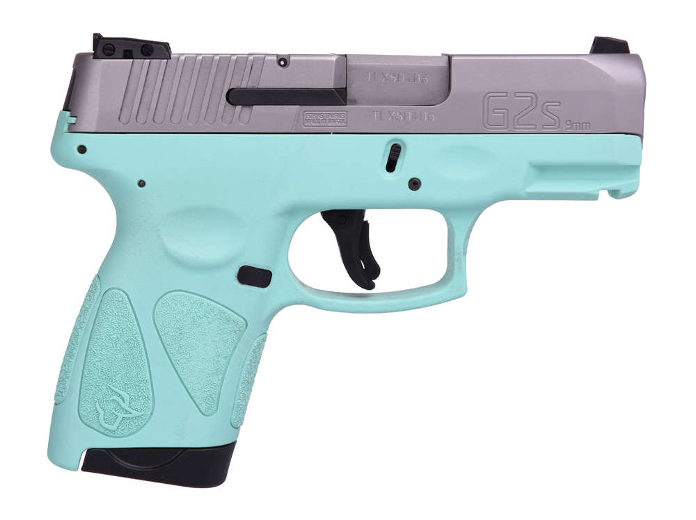 Handguns Taurus G2S 9mm TAURUS G2S 9MM 3.2" 7RD CYAN/SS TS • Model: G2S