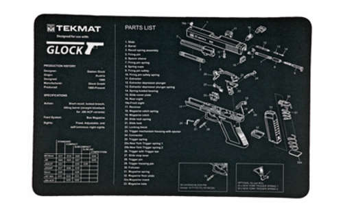 Cleaning Equipment TekMat For Glock TEKMAT PISTOL MAT FOR GLOCK BLK