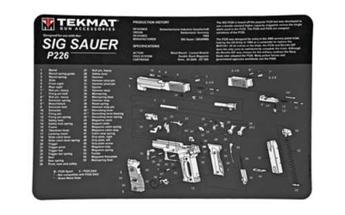 Cleaning Equipment TekMat Sig P226 TEKMAT PISTOL MAT SIG P226 BLK