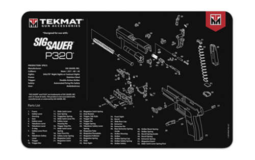 Cleaning Equipment TekMat Sig P320 TEKMAT PISTOL MAT SIG P320