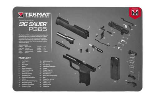 Cleaning Equipment TekMat Sig P365 TEKMAT PISTOL MAT SIG P365