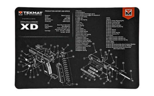 Cleaning Equipment TekMat Springfield XD TEKMAT PISTOL MAT SPRNGFLD XD BLK