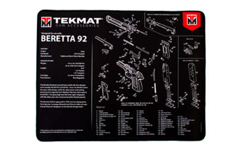 Cleaning Equipment TekMat Beretta 92 TEKMAT ULTRA PSTL MAT BERETTA 92 BLK