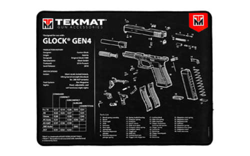 Cleaning Equipment TekMat Glock Gen 4 TEKMAT ULTRA PSTL MAT FOR GLK GEN4