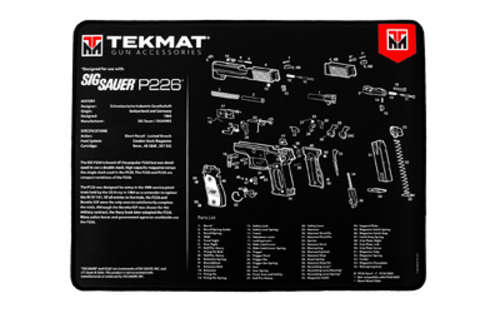 Cleaning Equipment TekMat Sig P226 TEKMAT ULTRA PSTL MAT SIG P226 BLK