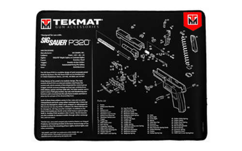 Cleaning Equipment TekMat Sig P320 TEKMAT ULTRA PSTL MAT SIG P320 BLK