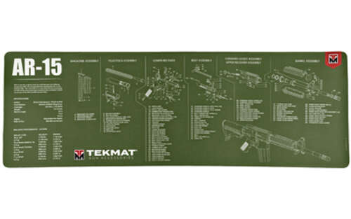 Cleaning Equipment TekMat Long Gun TEKMAT RIFLE MAT AR15 OD GREEN