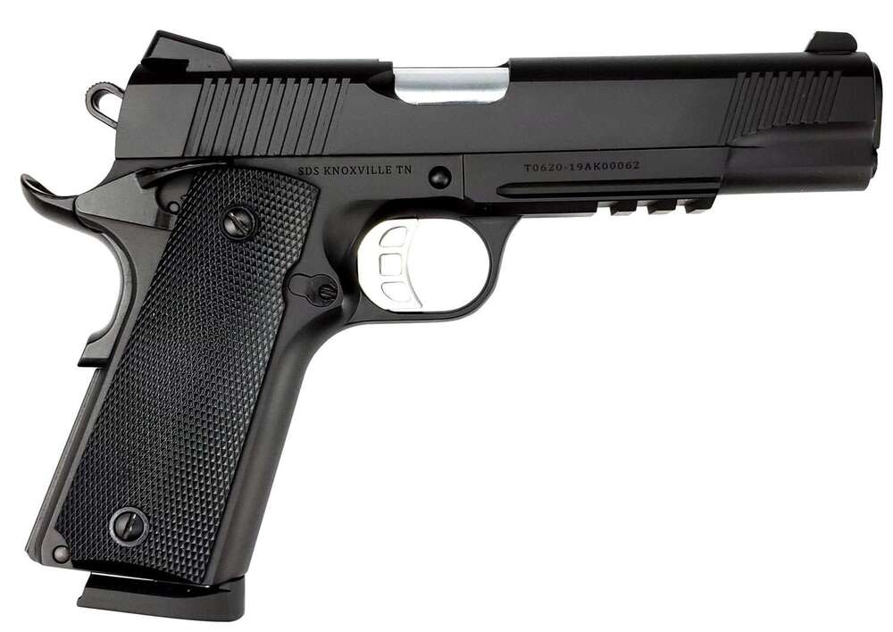 Handguns Tisas 1911 DUTY 9mm 1911 DUTY BK RAIL 9MM 5" RAIL • 10100531 • Model: 1911 DUTY