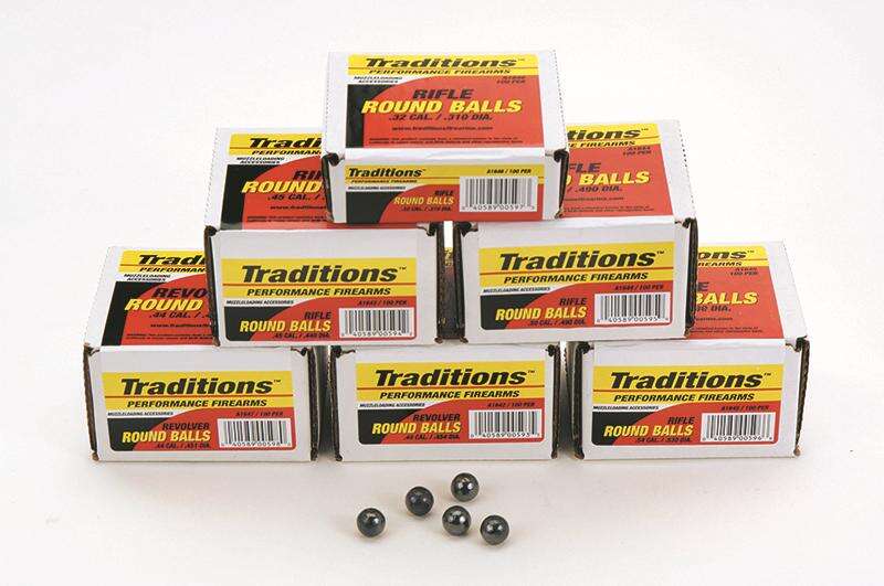 Ammunition Traditions ZPAP M85 TRAD 44CAL ROUND BALL 100/PK 140GR REVOLVER